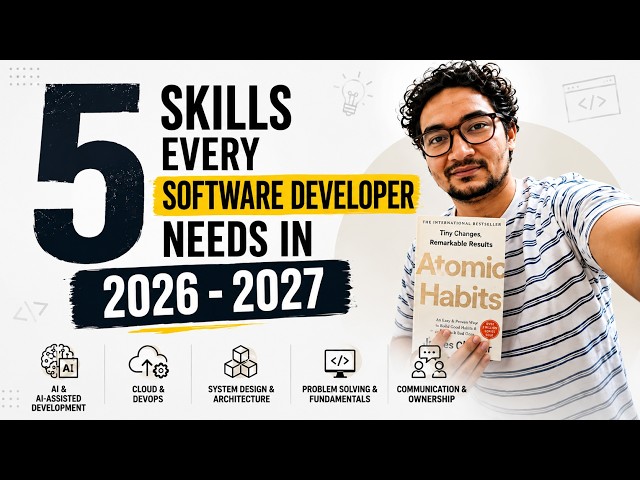 5 Skills Every Software Developer Needs in 2026–2027 🚀 | Must-Have Skills for Developers