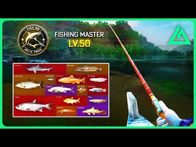 I'm Addicted to Fishing in an Extraction Game... - Delta Force Master Fishing Guide - All Fish