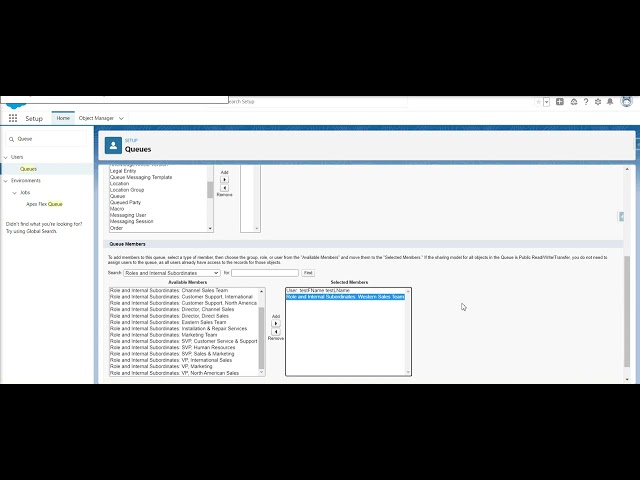 Create a Queue and add members to the Queue