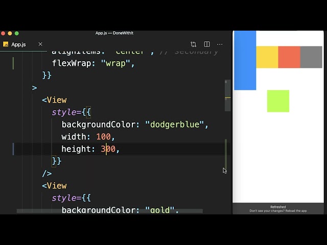 React Native | Fundamentals #29 - Flexbox flexwrap and aligncontent [By Mosh Hamedani]