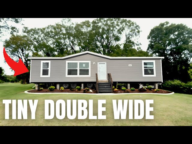 Tiny Double Wide w/ LOTS of Charm - Mobile Home Tour