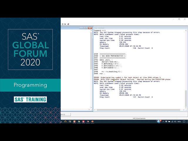 SAS Tutorial | The SAS Hash Object: A Deeper and Wider Look at the Fundamentals and Functionality