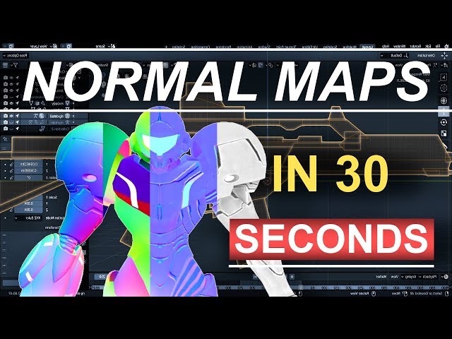 Blender 2.8 : Make Normal Maps In 30 Seconds!!! (Gimp - Tutorial)
