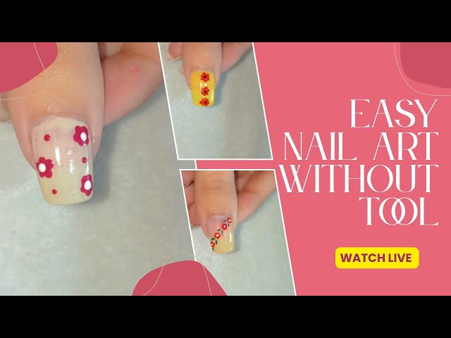 🔴 🌸 Easy Flower Nail Art for Beginners 💅🏻| LIVE Tutorial 💖 | Nail art 2026✨