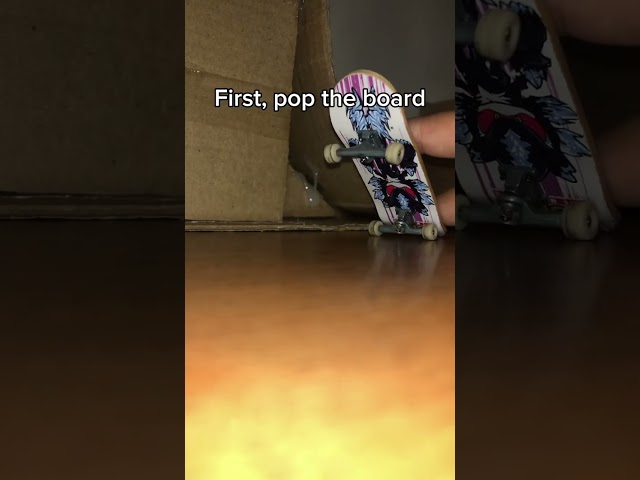 How to do a Pop-Shuvit, the easiest trick ever! #fingerboard #fingerboarding #fingerboardtricks