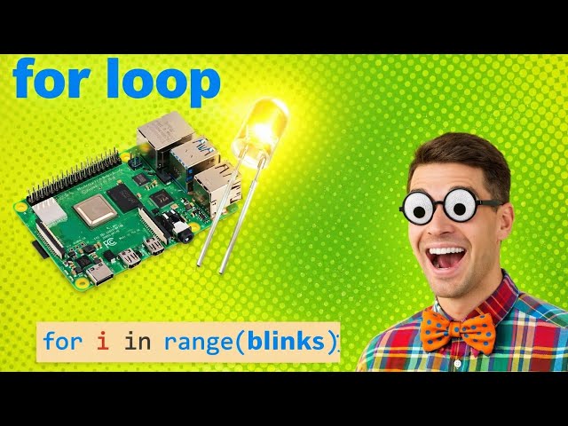 Raspberry Pi 4: for loop: number of blinks