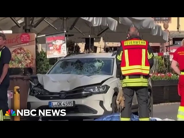 German authorities have a suspect in custody after two are killed in car ramming