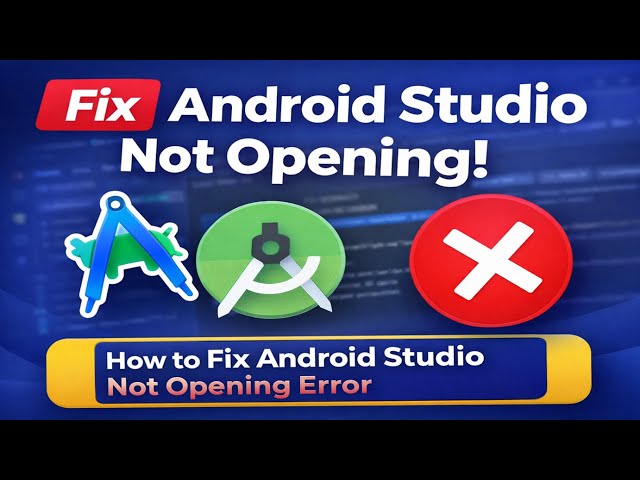 How to Fix Android Studio Not Oppening Error
