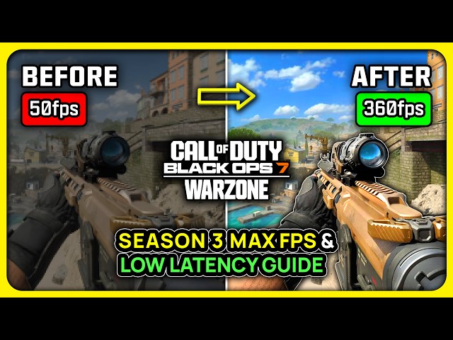 COD BO7/Warzone Season 3 - Best PC Settings for MAX FPS ✅
