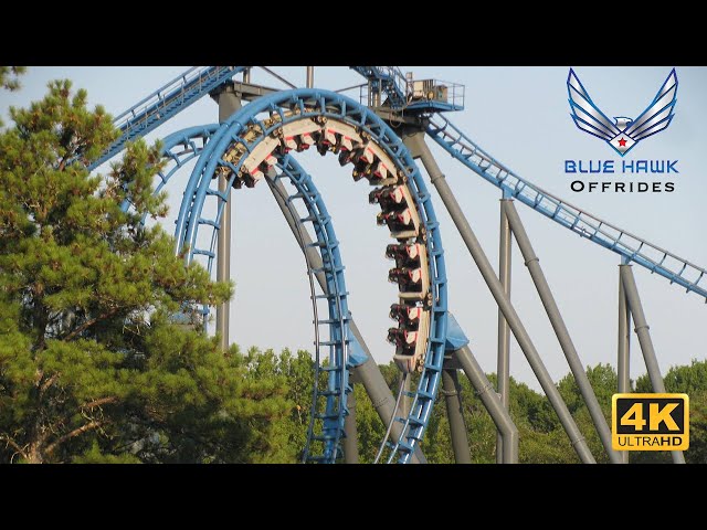 (4K) Blue Hawk Offrides-Six Flags Over Georgia