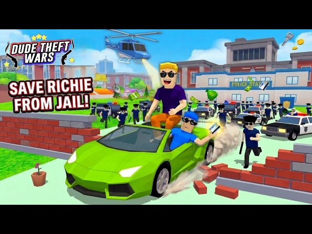 FINALLY Saving Richie Character From Jail in Dude Theft Wars.