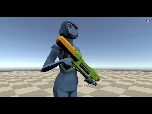 [#03] Unity Animation Rigging - Attaching a weapon using two bone IK constraint