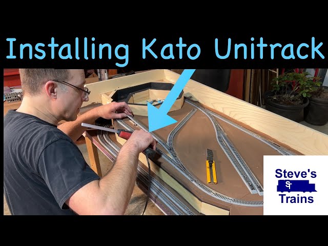 Installing Kato Unitrack on the 2x4 Foot N Scale Layout
