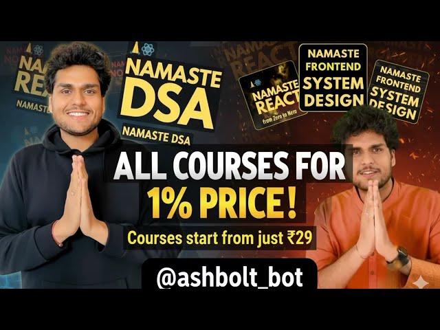 Namaste Dev Courses Explained | Namaste JavaScript, React, Node.js In Telegram @ashbolt_bot