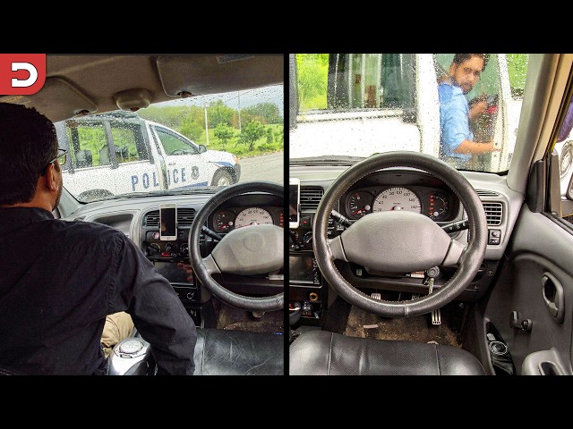 Remote Control Car Crashes Into Police