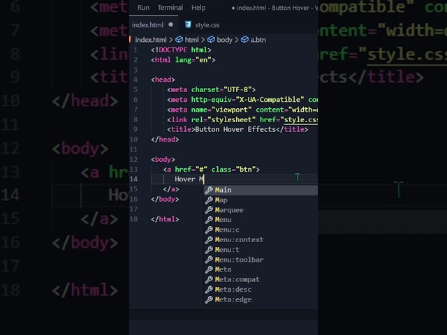 CSS Button Hover Animation Effects #shorts