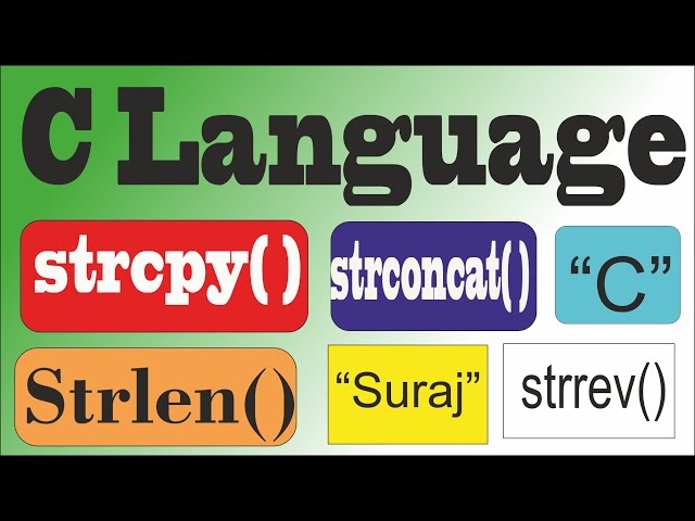 Predefined functions of string in C Language@COMPUTEREXCELSOLUTION #class10th #class12 #clanguage