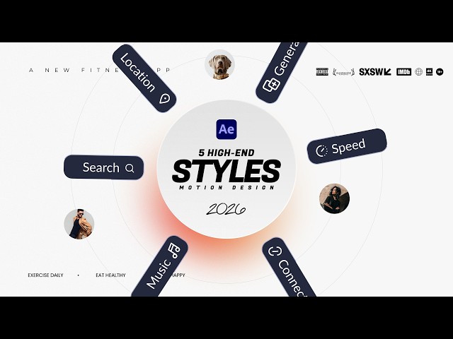 5 Trending Motion Graphic Styles To Know in After Effects 2026