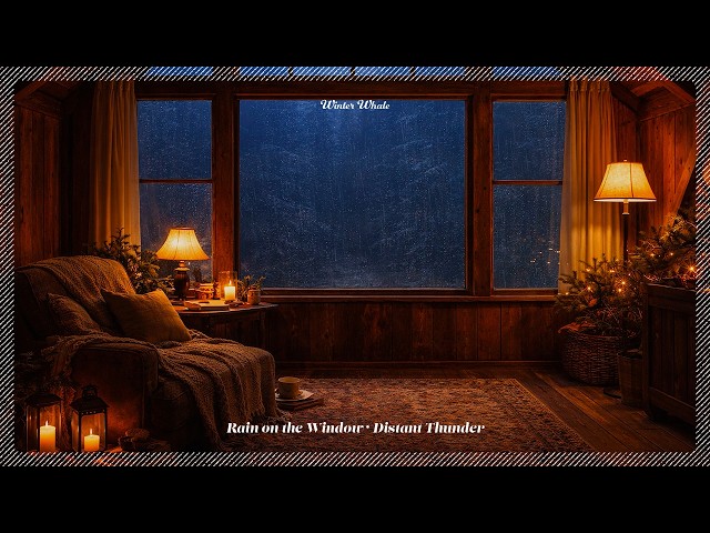 Thunderstorm Outside the Window | 9 Hours of Rain & Distant Thunder