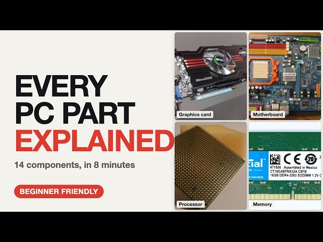 Every PC Part Explained in 8 Minutes (What's Inside Your Computer)