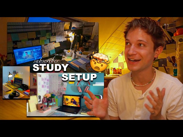 DARK ACADEMIA 🫢 I REACT to my VIEWERS STUDY SETUPS 😮 | Pascal Zoels Stream Highlights