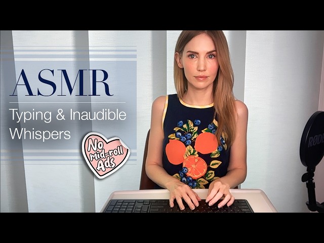 ASMR Typing & Inaudible Whispering ⌨️ (Deep Relaxation for Sleep)