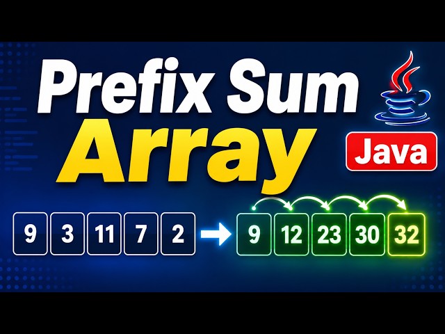 Prefix Sum Array in Java | Running Sum Explained Step by Step