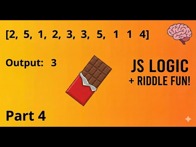 JavaScript Logic Tricks + Riddle Challenge | Arrays, Loops & Count Words #javascript #riddles