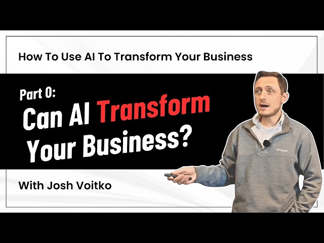 Intro To AI | AI Transformation Part 0