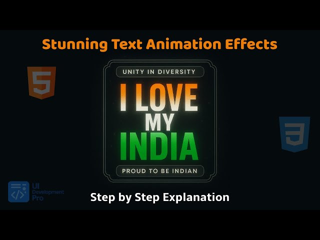 Stunning CSS Text Animation Effects for Your Website! | Full Tutorial with Code and Explanation