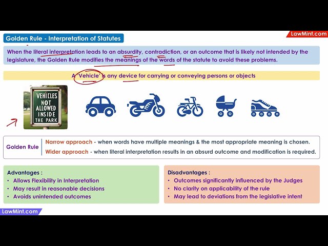 Golden Rule Interpretation of Statutes
