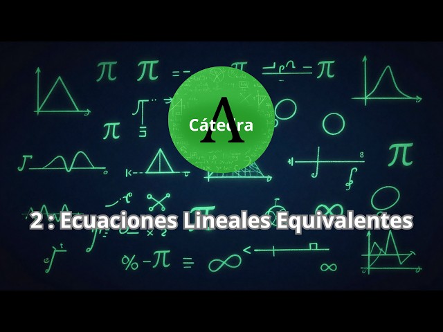 2: Ecuaciones Lineales Equivalentes | Curso Álgebra Lineal | Cátedra Lambda