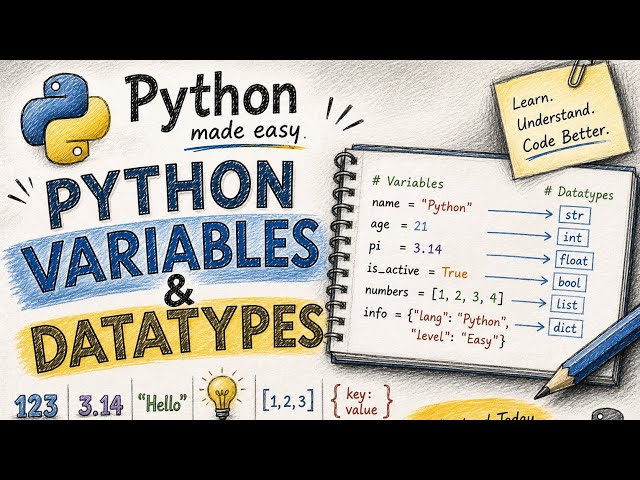 📅DAY-02 🐍Python Variables and Datatypes🤔 #python #pythonprogramming #pythontutorial #coding #dsa