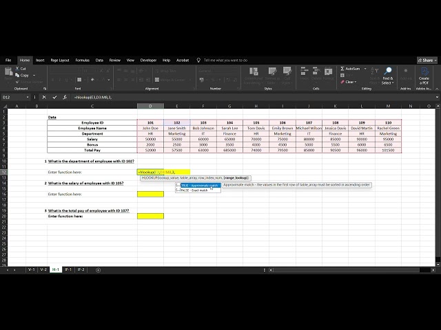 How to use HLOOKUP in Excel? | HLOOKUP Function | Beginner Tutorial