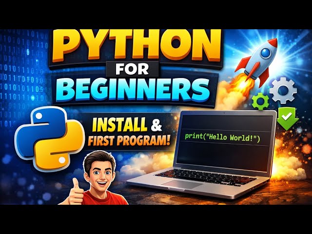 Python Tutorial Day 1 🔥 | Python Kya Hai + Install + Hello World (Hindi)