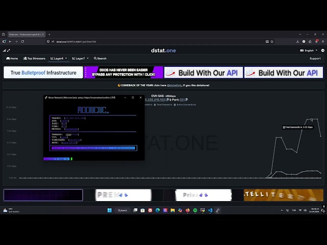 MOON C2 VS OVH SERVER | BEST L4 BYPASS POWER | BOTNET RAW | CHEAP API | LEGIT DDOS HOW TO | DSTAT