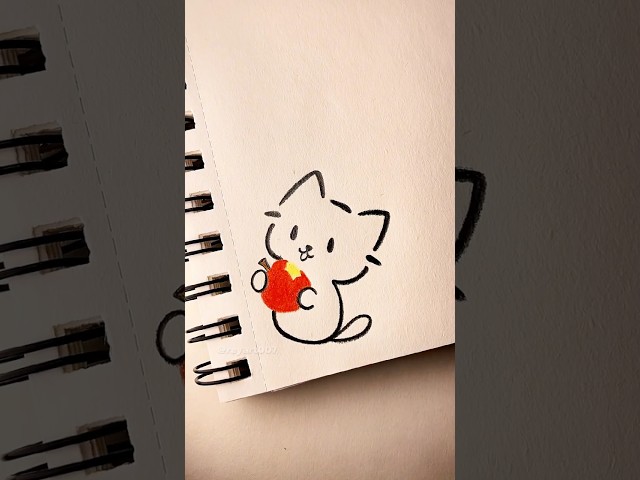 Cute Things to Draw When Bored ✏️Part 145 #drawing #tutorial #cute #howtodraw #kitten #art #simple