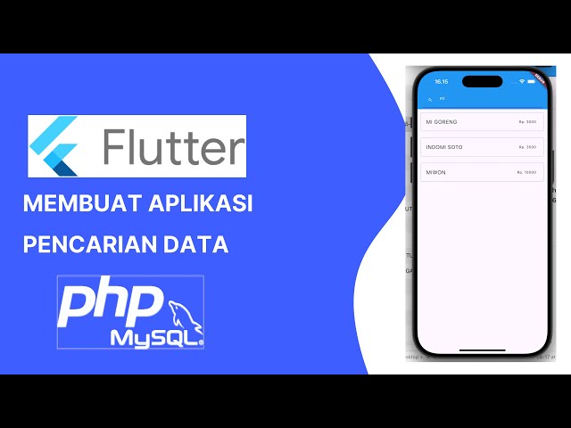 Step by Step How to Create a Flutter Android App Connected to MySQL with PHP