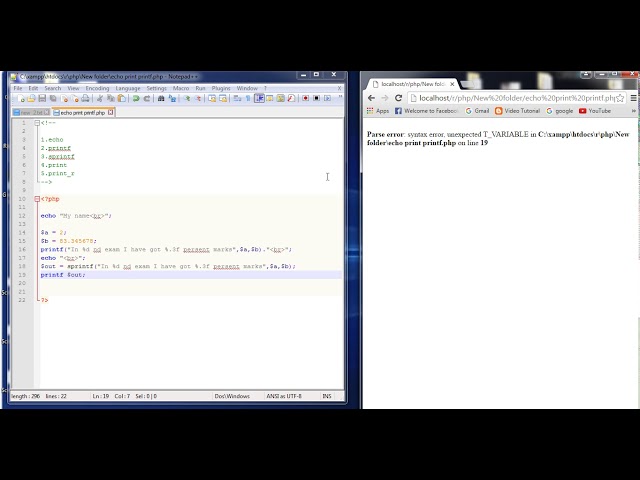 1.how to work echo printf sprintf print print r