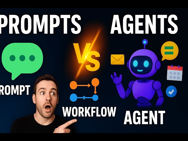 You’re Using AI Wrong! The Real Difference Between Prompts, Workflows & Agents