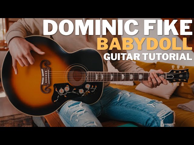 Babydoll Dominic Fike Guitar Tutorial // Babydoll Guitar Lesson