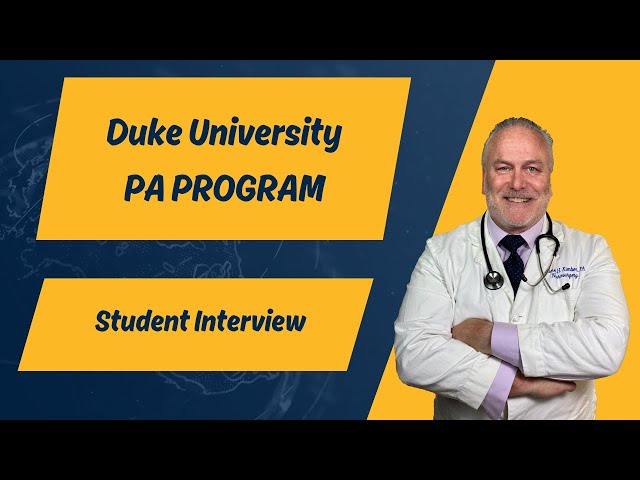 Duke University Physician Assistant Program - Student Acceptance