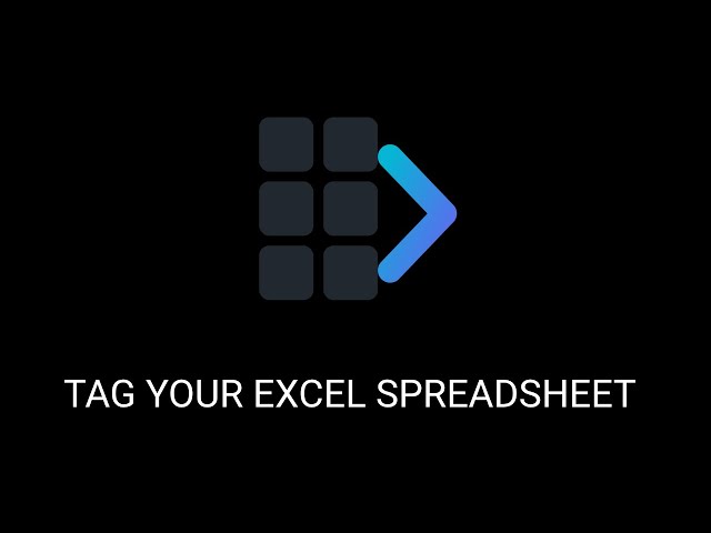 Quick Start - Tag your Excel Spreadsheet - Python