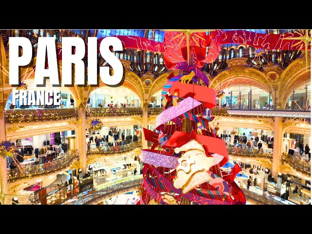 MAGICAL PARIS, FRANCE🇫🇷 Christmas Lights and Decorations 🎄Christmas walk in Paris ✨[4K HDR]