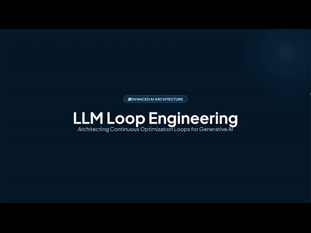 Stop Crafting Prompts. Start Building Loops! (LLM Loop Engineering)
