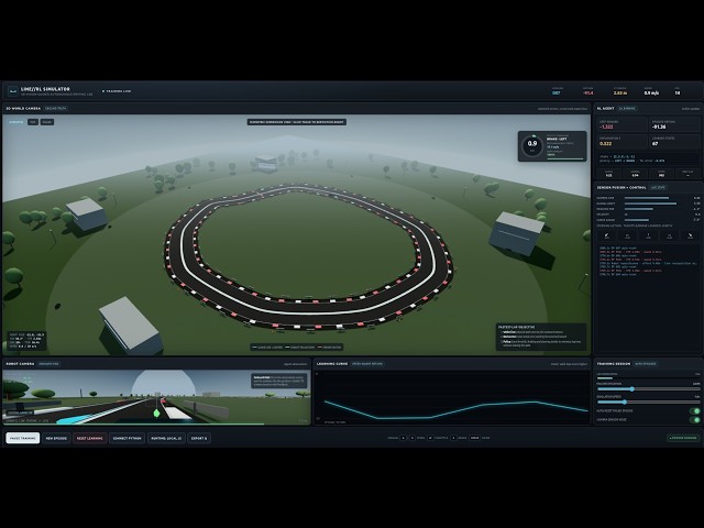 I Built an RL Robot That Learns to Go Faster Every Lap | Sim-to-Real Robotics
