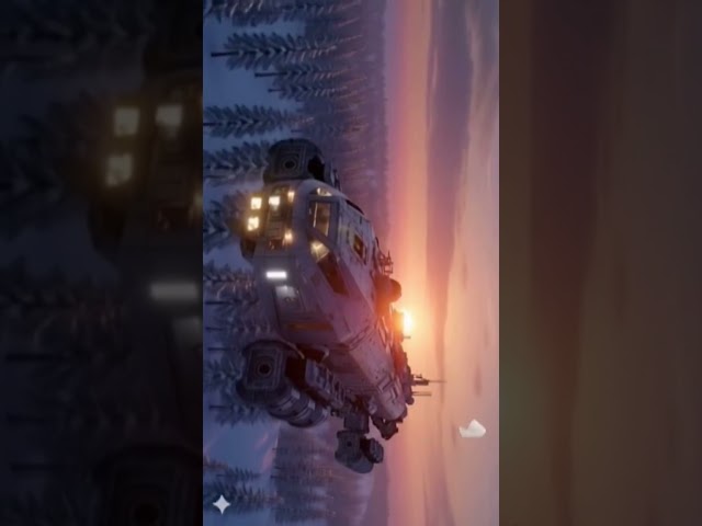 The Forest Ghost cruiser in Siberia #2025 #ai #animation #class #cruiser #starwars