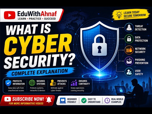🛡️ WHAT IS CYBER SECURITY? | CYBER SECURITY EXPLAINED WITH A SIMPLE  EXAMPLE