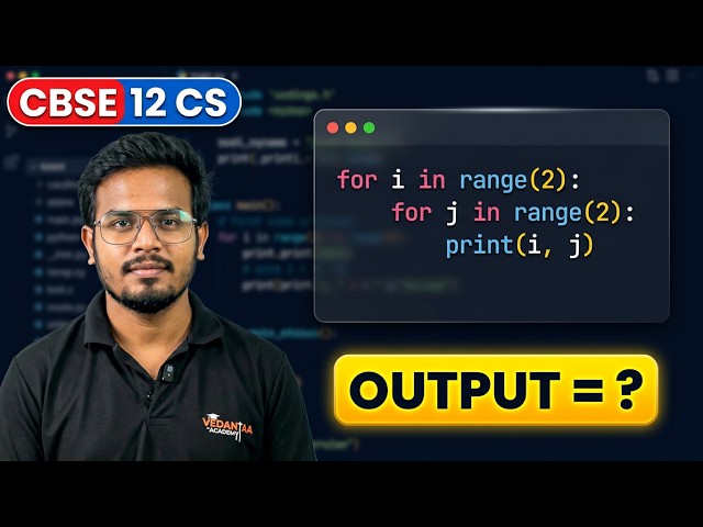 Predict the Output – Python Loops (for & while) Explained in Bengali | CBSE Computer Science