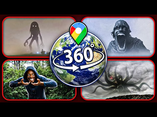 Found 61 & 67 Monsters on Google Earth — TOP 4 Terrifying Creatures (VR 360°)